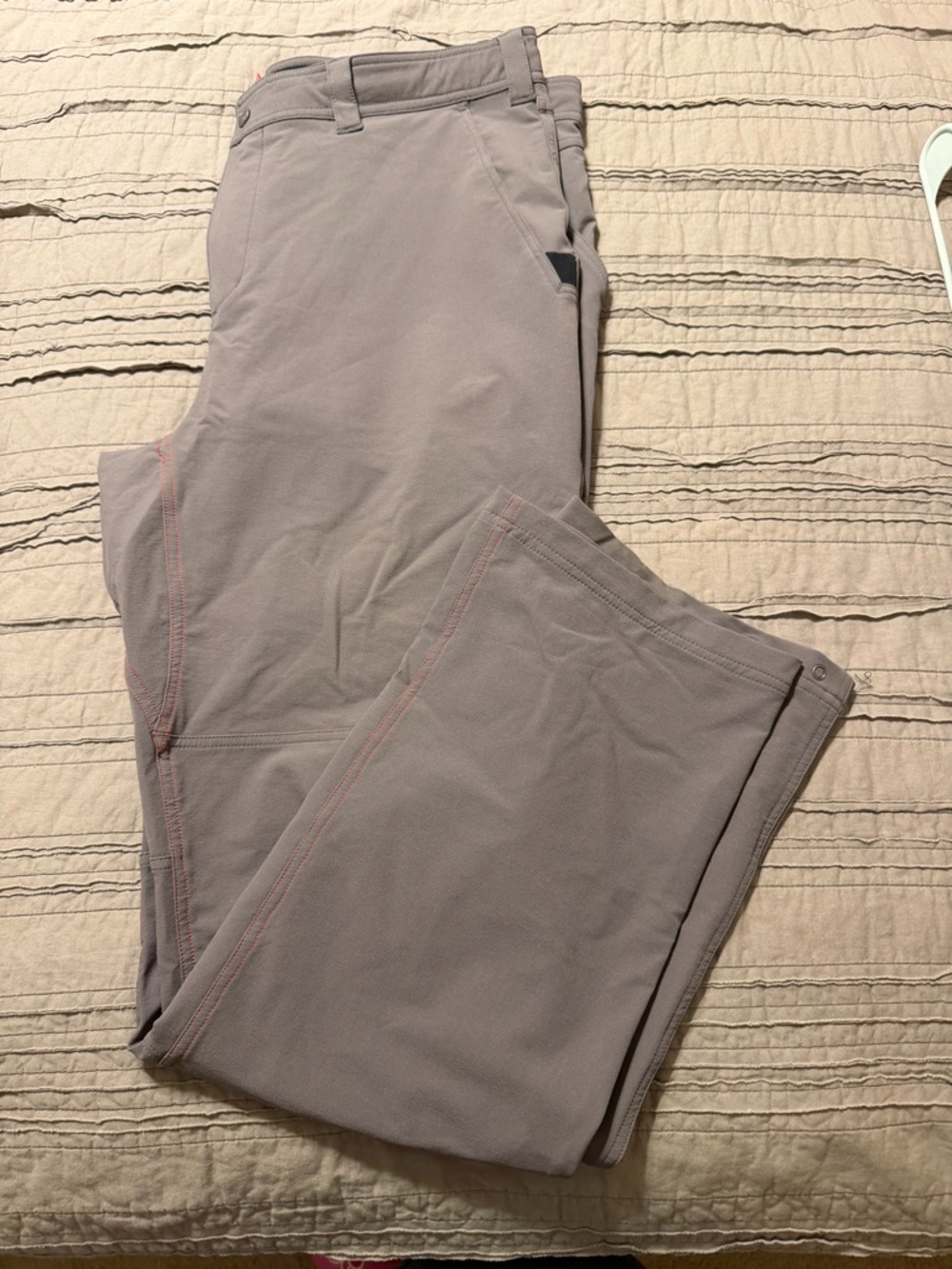 Western Rise Pants Men's Size XXL Gunmetal Gray Stretch Tech